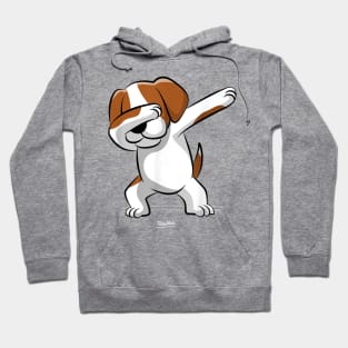 Dabbing Beagle Novelty Hoodie